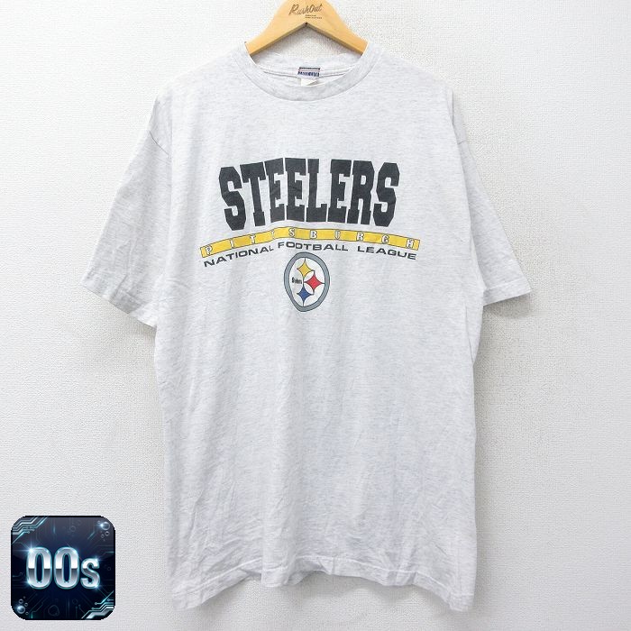 【50%OFF】00s 半袖Tシャツ ピッツバーグスティーラーズ グレー XL | 古着