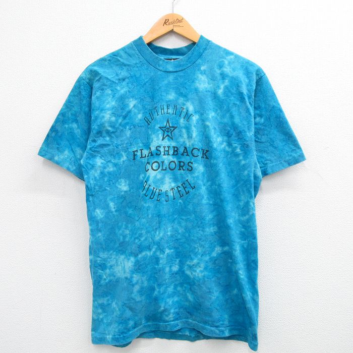 00s 半袖Tシャツ フラッシュバックカラーズ ブルータイダイ M | 古着