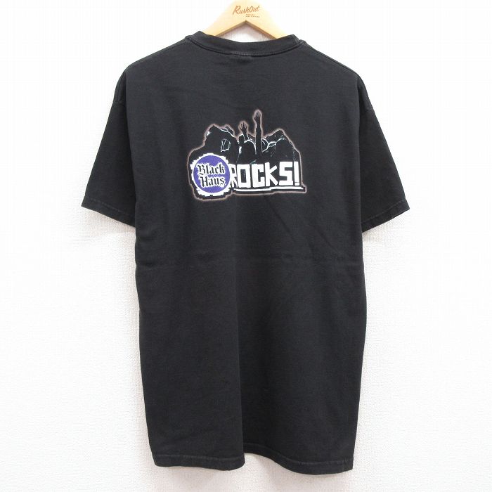 ヘインズ 00s 半袖Tシャツ Black Haus ブラック L | 古着