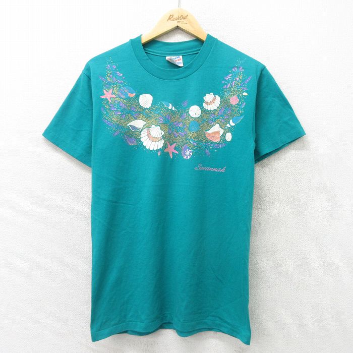 ヘインズ 90s 半袖Tシャツ 貝 ライトブルー M | 古着
