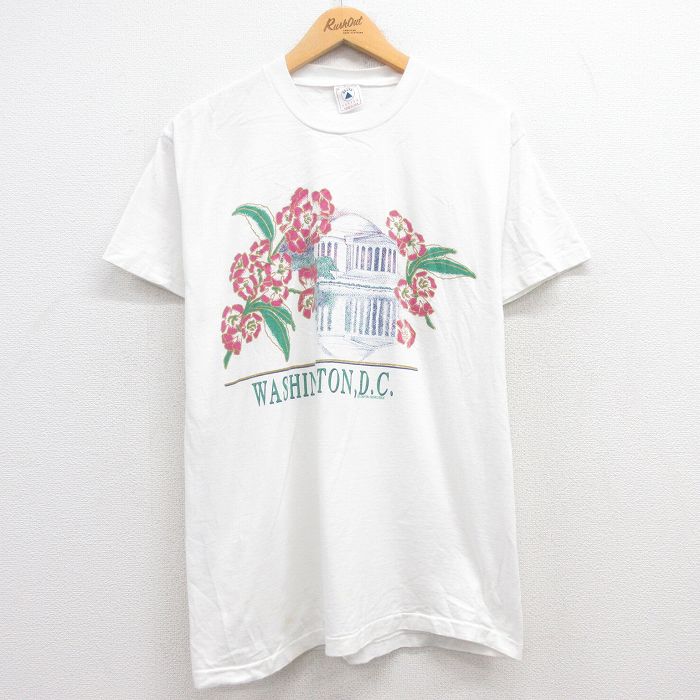 90s 半袖Tシャツ ワシントンDC ホワイト L | 古着