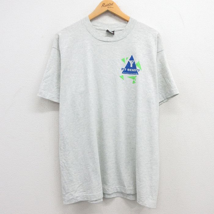 スクリーンスターズ 90s 半袖Tシャツ FIT BENEFIT グレー XL | 古着