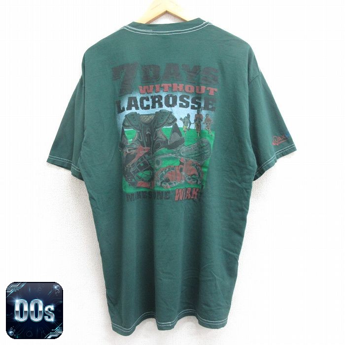 00s 半袖Tシャツ ラクロス グリーン XL | 古着