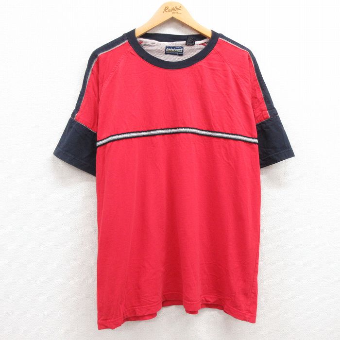 00s 半袖ラグランTシャツ レッド XL | 古着