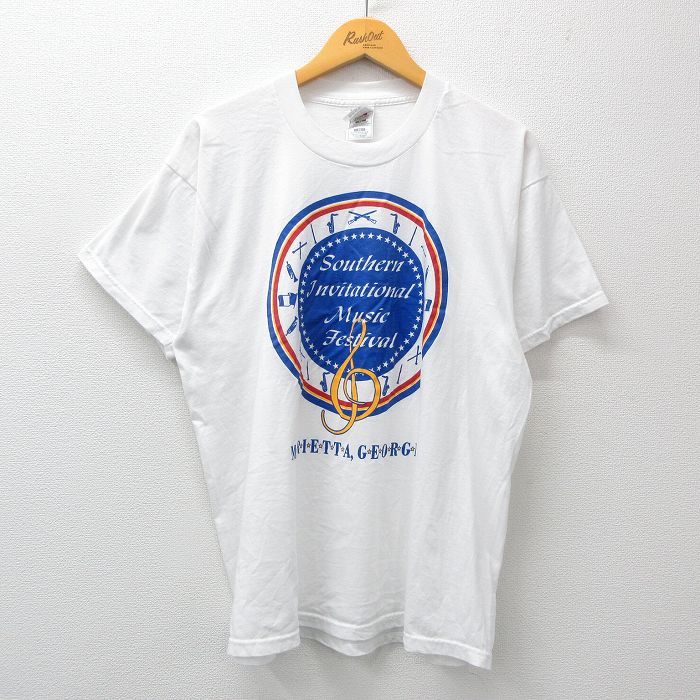 フルーツオブザルーム 00s 半袖Tシャツ 音符 ホワイト XL | 古着