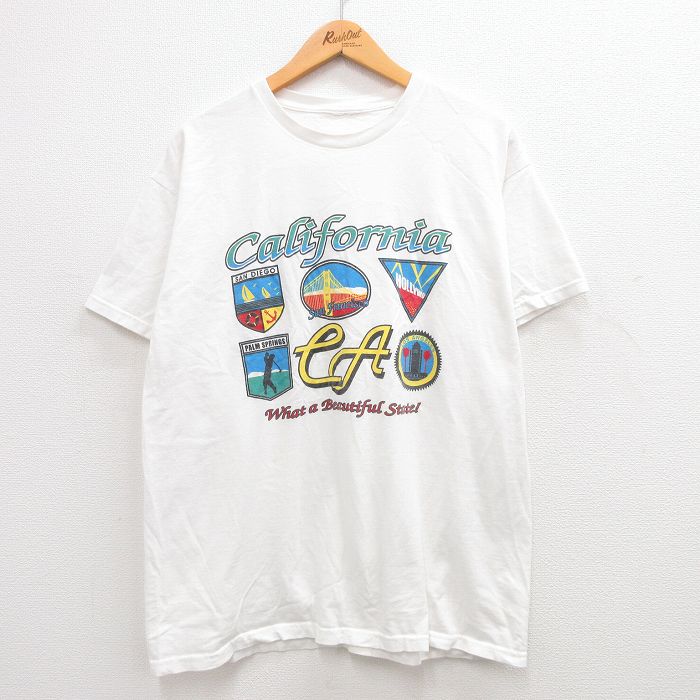 00s 半袖Tシャツ カリフォルニア ホワイト XL | 古着