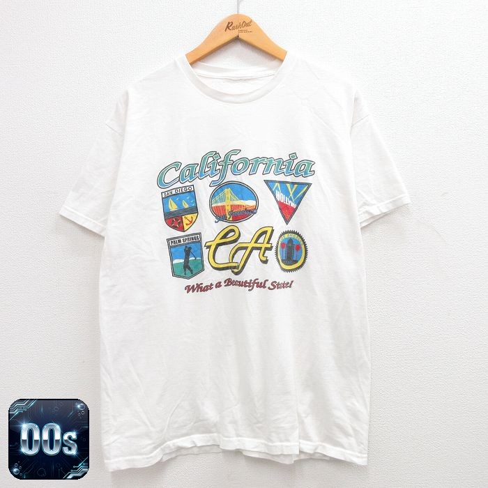 00s 半袖Tシャツ カリフォルニア ホワイト XL | 古着