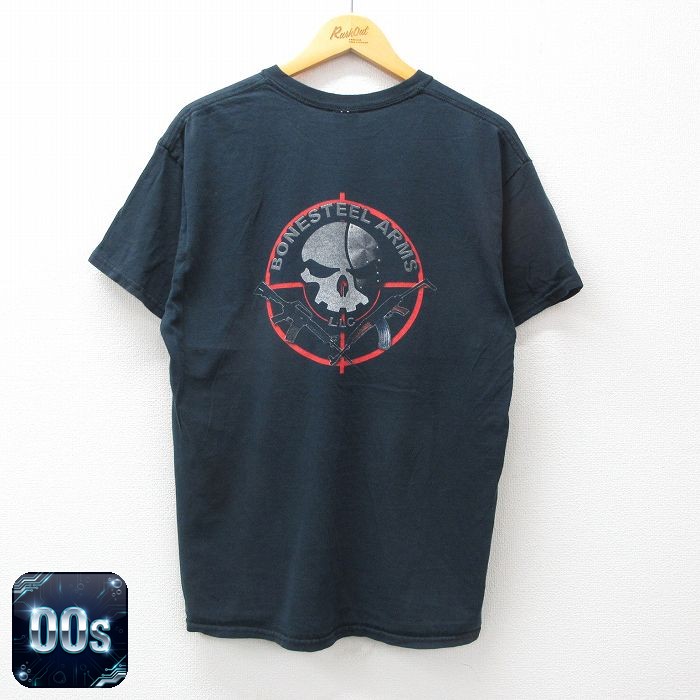 00s 半袖Tシャツ スカル ブラック XL | 古着