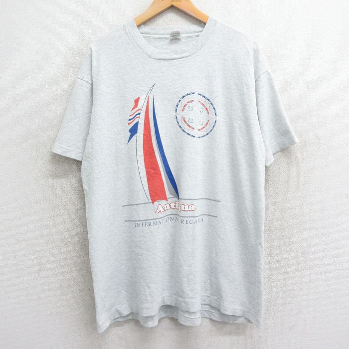【50%OFF】フルーツオブザルーム 90s 半袖Tシャツ ヨットレガッタ グレー XL | 古着