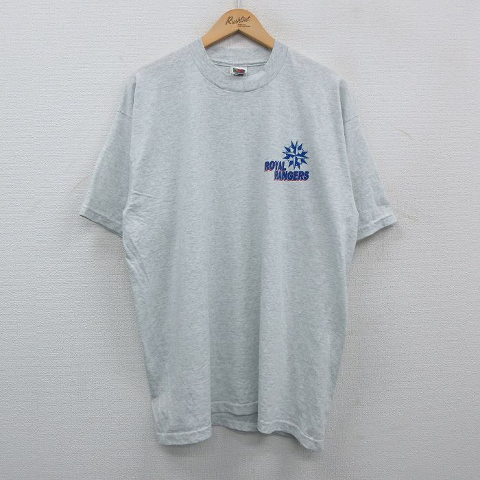 フルーツオブザルーム 00s 半袖Tシャツ ROYAL RANGERS グレー XL | 古着