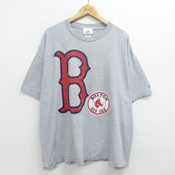 アディダス 00s 半袖Tシャツ ボストンレッドソックス グレー XL | 古着