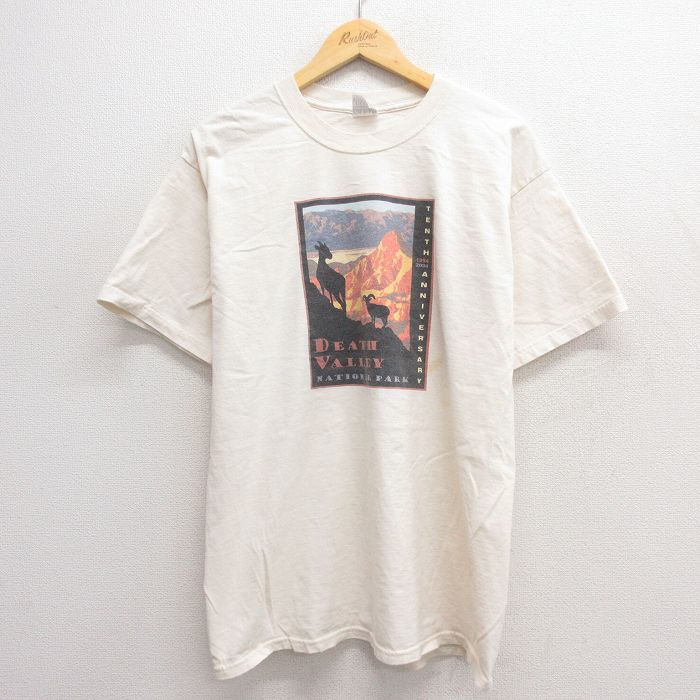 00s 半袖Tシャツ デスバレー 生成り L | 古着