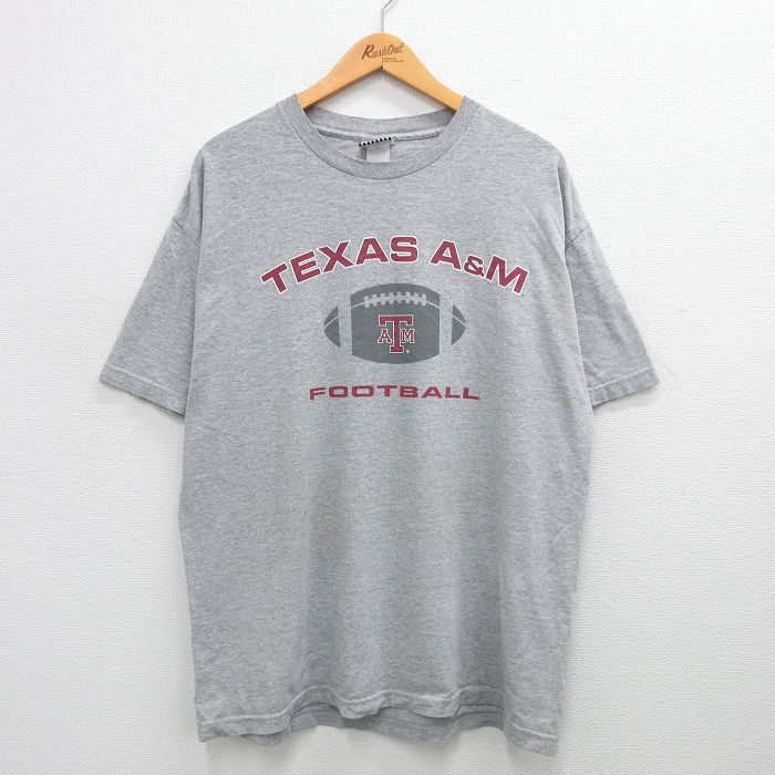 00s 半袖Tシャツ テキサスA&M グレー XL | 古着