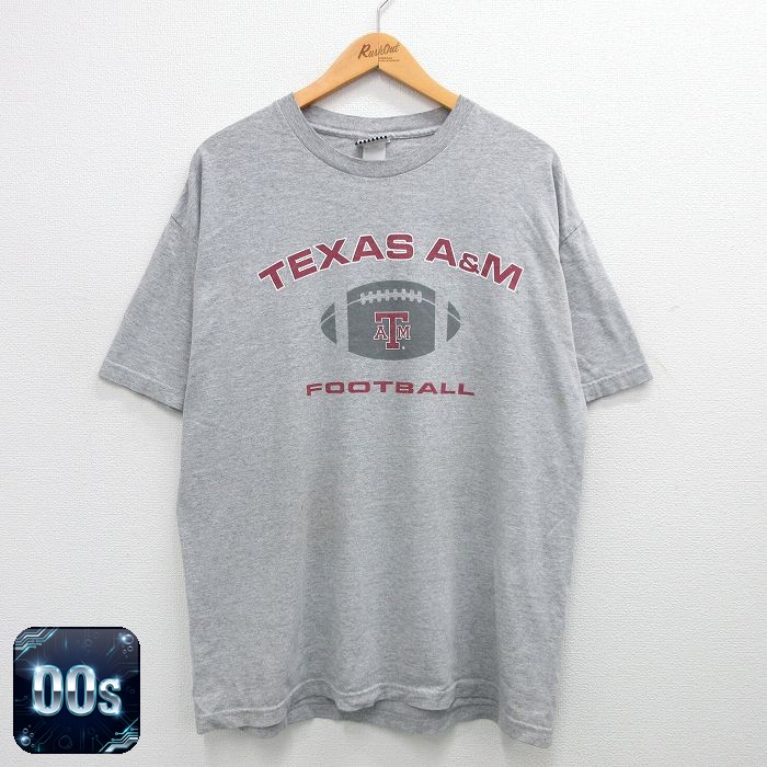 00s 半袖Tシャツ テキサスA&M グレー XL | 古着