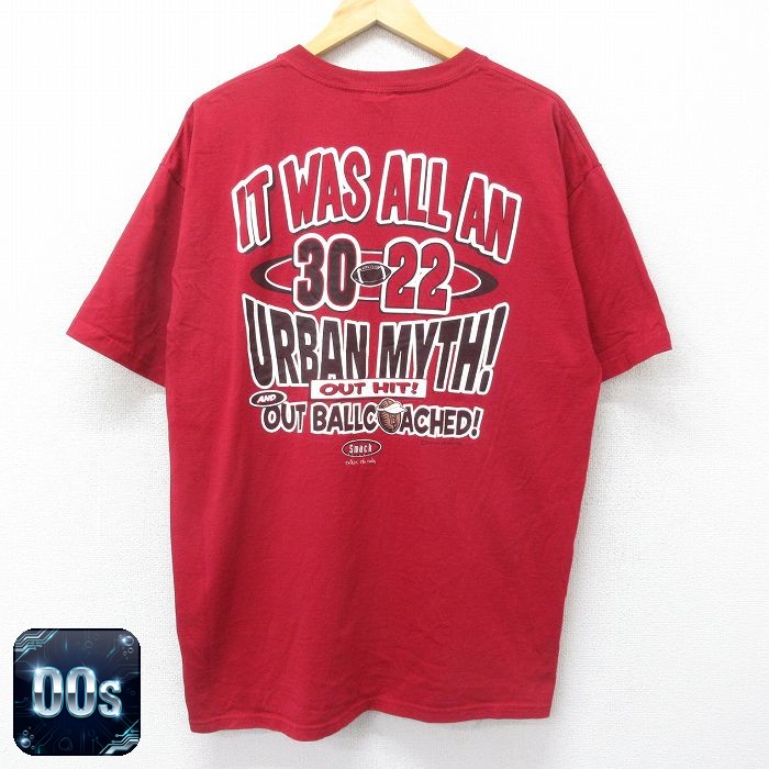 00s 半袖Tシャツ フロリダアメフト バーガンディ XL | 古着