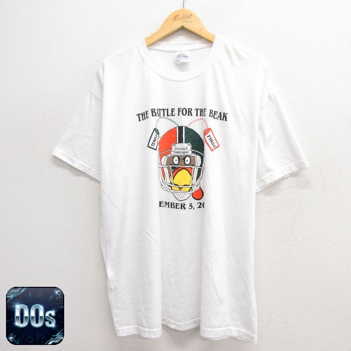 ヘインズ 00s 半袖Tシャツ TURKEY BOWL ホワイト XL | 古着