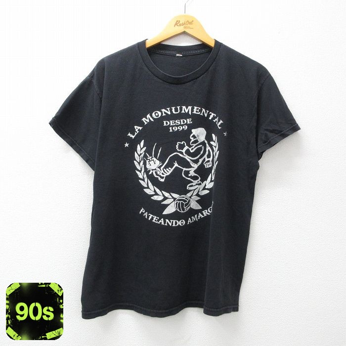 90s 半袖Tシャツ ラモニュメンタル ブラック L | 古着