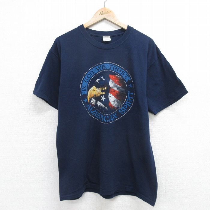 00s 半袖Tシャツ 鳥 ネイビー L | 古着