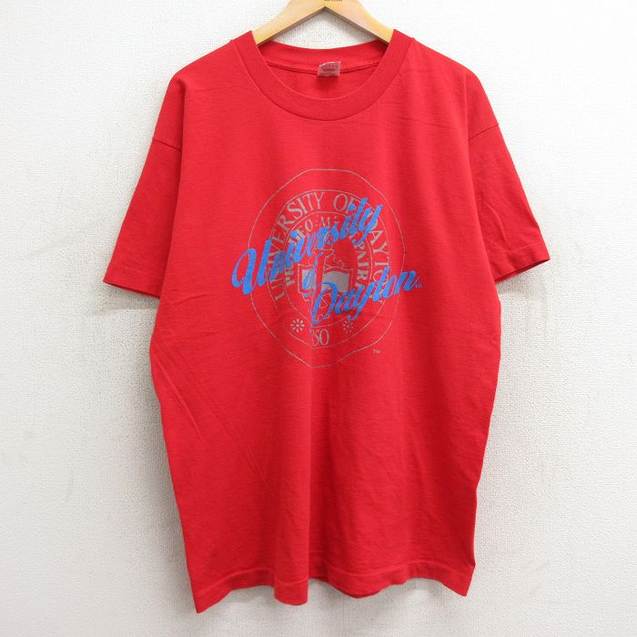 フルーツオブザルーム 90s 半袖Tシャツ デイトン レッド XL | 古着
