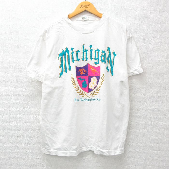 00s 半袖Tシャツ ミシガン ホワイト XL | 古着