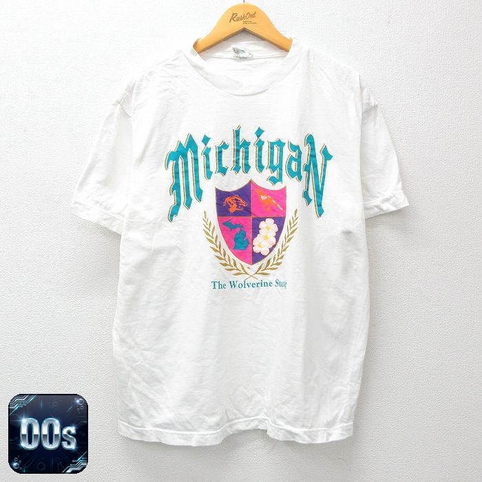 00s 半袖Tシャツ ミシガン ホワイト XL | 古着