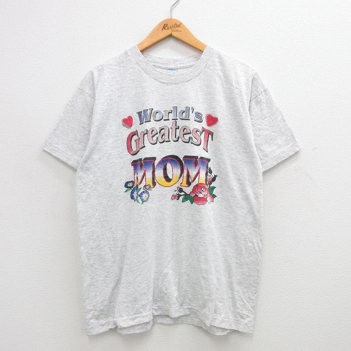 90s 半袖Tシャツ MOM グレー XL | 古着