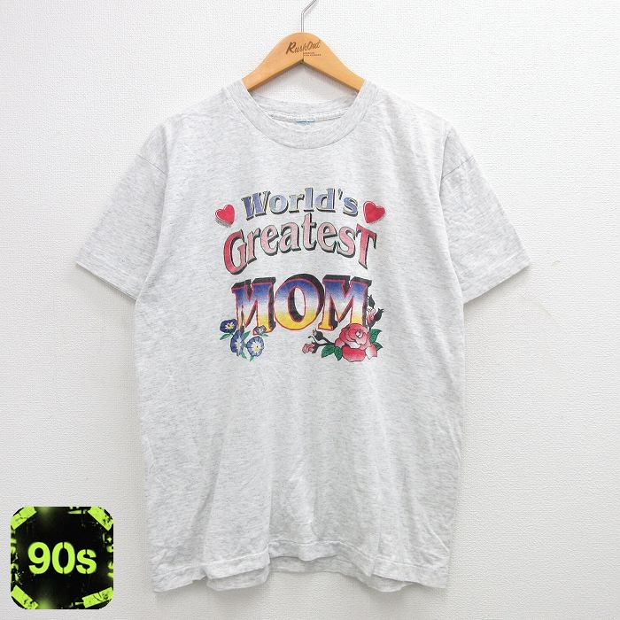 90s 半袖Tシャツ MOM グレー XL | 古着