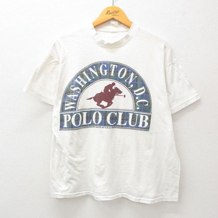90s 半袖Tシャツ ワシントンDC ホワイト XL | 古着