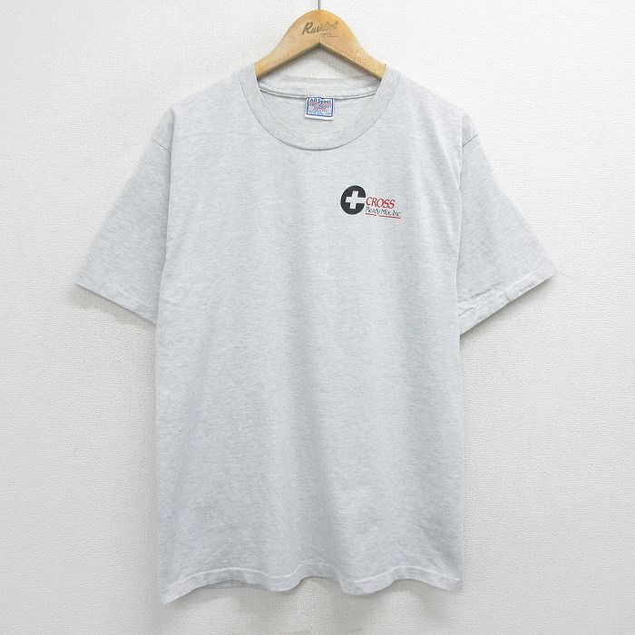 All Sports 90s 半袖Tシャツ CROSS グレー L | 古着