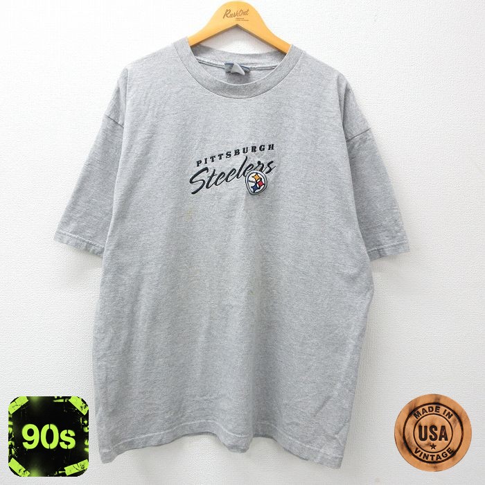 【50%OFF】リー 90s 半袖Tシャツ ピッツバーグスティーラーズ グレー XL | 古着
