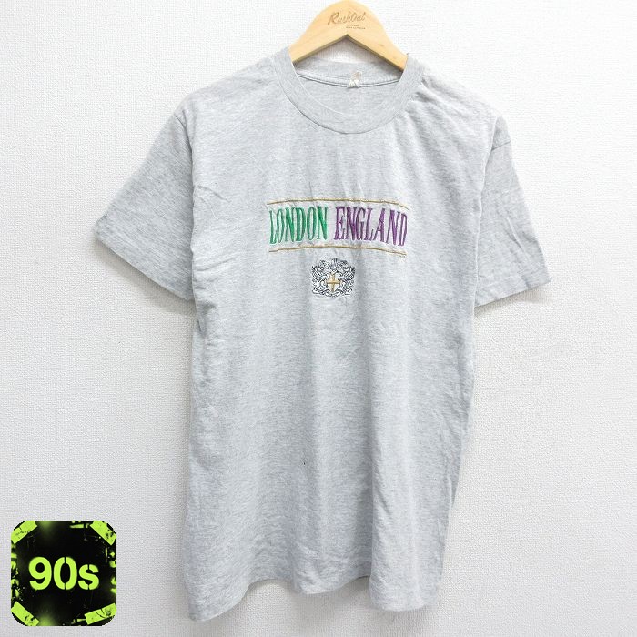 90s 半袖Tシャツ ロンドン グレー L | 古着