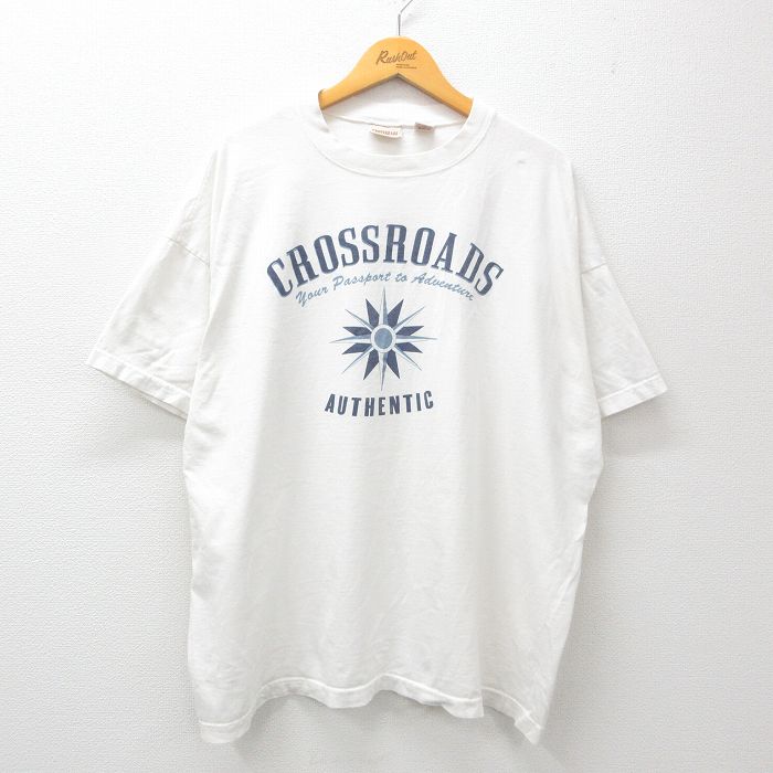 90s 半袖Tシャツ CROSSROADS ホワイト XL | 古着