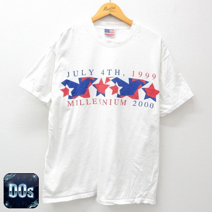 00s 半袖Tシャツ ミレニアム ホワイト XL | 古着