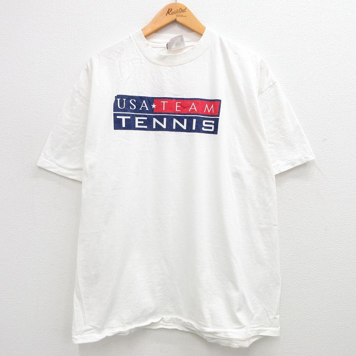 90s 半袖Tシャツ テニス ホワイト XL | 古着