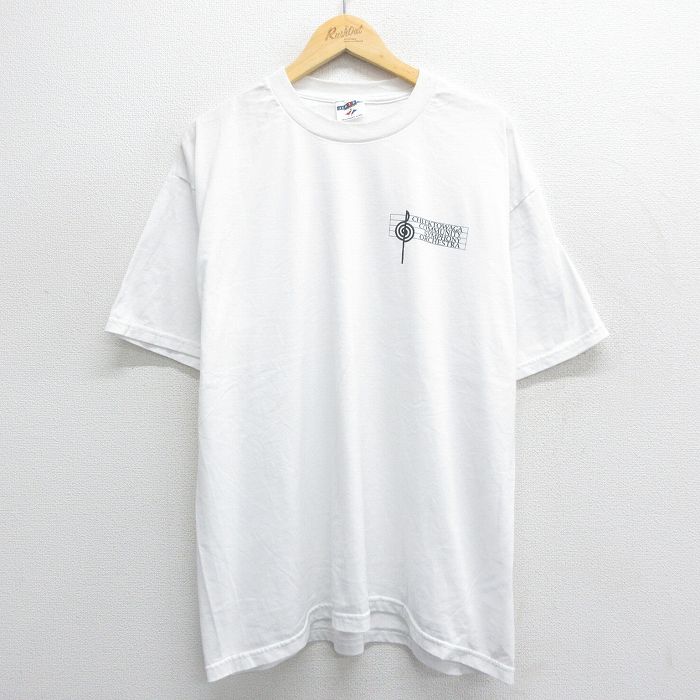 ジャージーズ 00s 半袖Tシャツ 音符 ホワイト XL | 古着