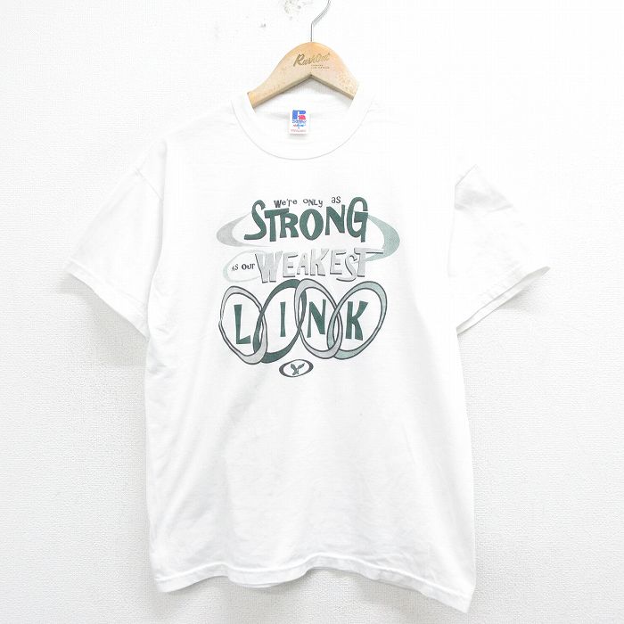 【50%OFF】ラッセル 00s 半袖Tシャツ LINK ホワイト L | 古着