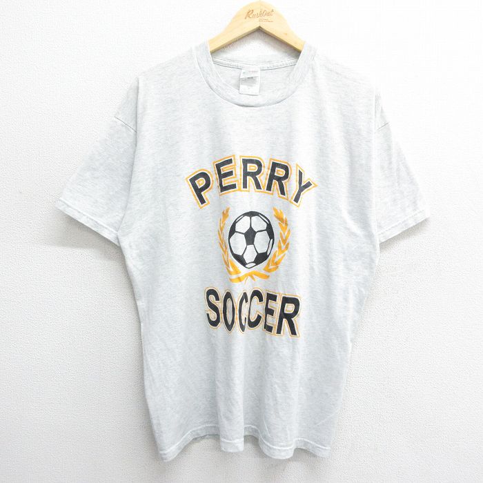 フルーツオブザルーム 00s 半袖Tシャツ サッカー グレー XL | 古着