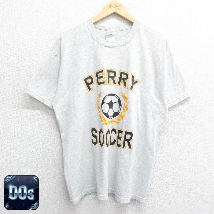 フルーツオブザルーム 00s 半袖Tシャツ サッカー グレー XL | 古着