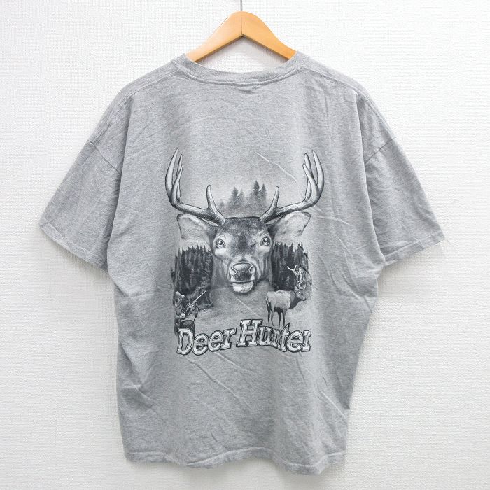 ジャージーズ 00s 半袖Tシャツ シカハンター グレー XL | 古着