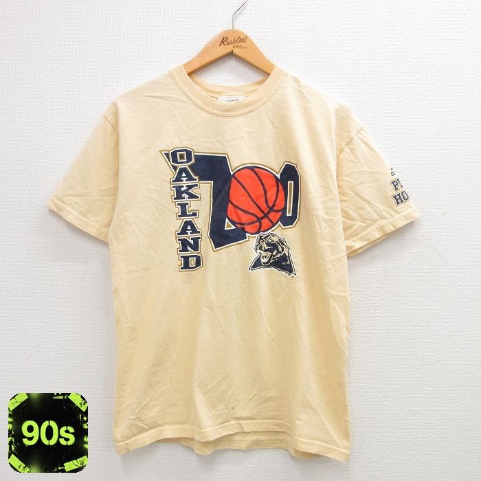 【50%OFF】アディダス 90s 半袖Tシャツ オークランドバスケットボール イエロー M | 古着