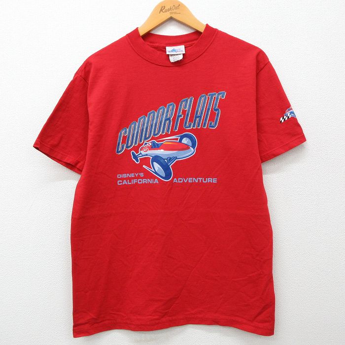 ディズニー 90s 半袖Tシャツ CONDOR FLATS レッド M | 古着