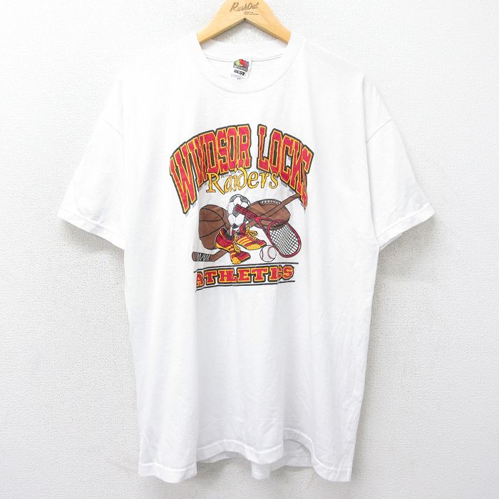 フルーツオブザルーム 00s 半袖Tシャツ WINDSOR LOCKS ホワイト XL | 古着