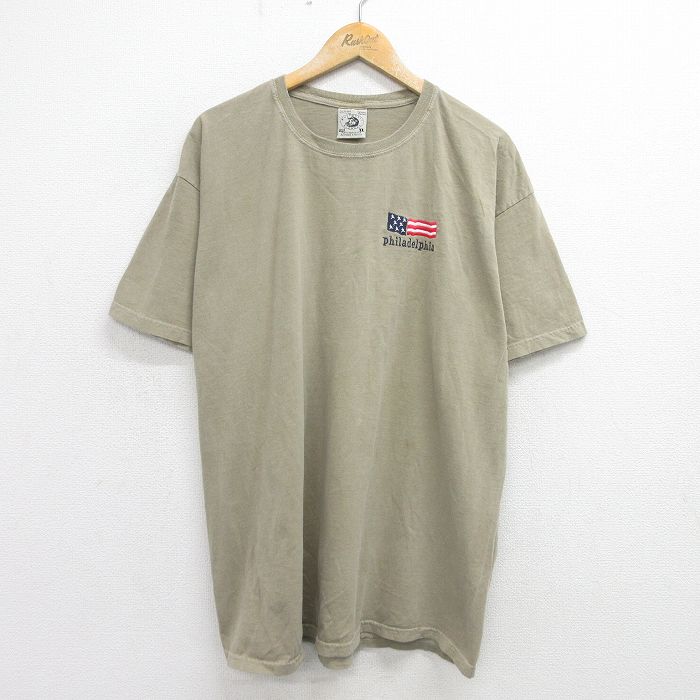00s 半袖Tシャツ フィラデルフィア ベージュ XL | 古着