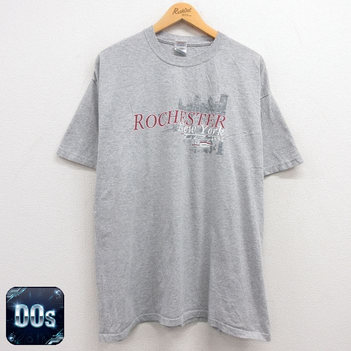 00s 半袖Tシャツ ロチェスター グレー XL | 古着