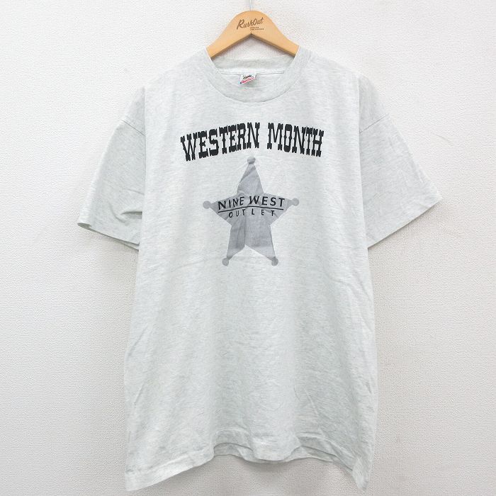 フルーツオブザルーム 90s 半袖Tシャツ NINE WEST グレー XL | 古着