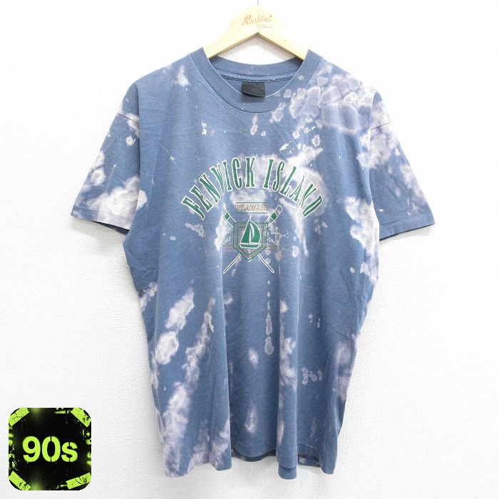 90s 半袖Tシャツ ヨット ネイビー XL | 古着