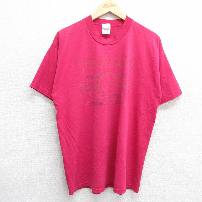 フルーツオブザルーム 00s 半袖Tシャツ テネシー ピンク XL | 古着