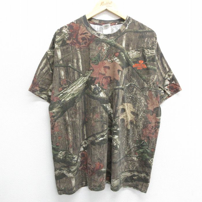 モッシーオーク 00s 半袖Tシャツ 迷彩 ブラウン XL | 古着