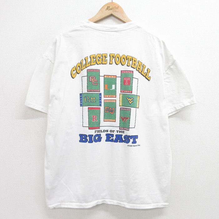 90s 半袖Tシャツ アメフト ホワイト XL | 古着