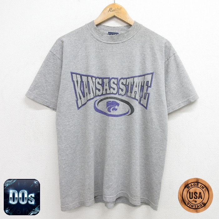 00s 半袖Tシャツ メッシュ地 グレー L | 古着